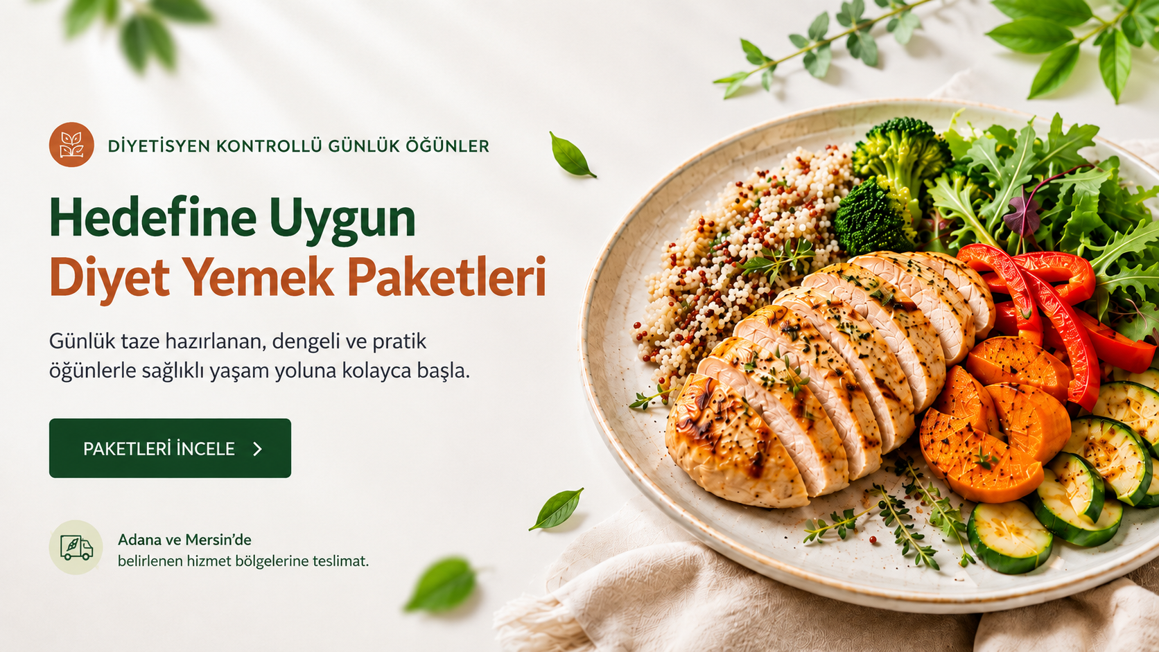 Hedefine Uygun Diyet Yemek Paketleri
